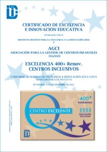 Certificado de excelencia e innovación educativa